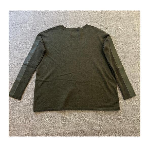 Brochu Walker Womens S Olive‎ Green Long Sleeve Knit Sweater Top - Picture 2 of 14
